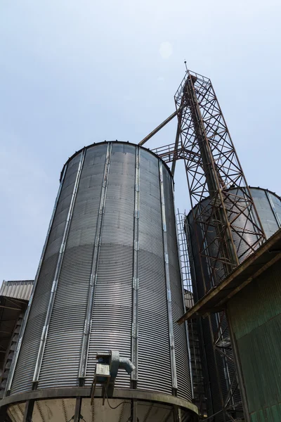 Silo metálico — Foto de Stock