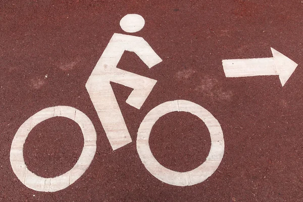Ciclisti simbolo segno — Foto Stock