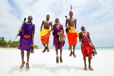 Maasai men clipart
