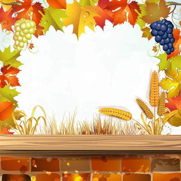 Осенние цветные листья — стоковый вектор