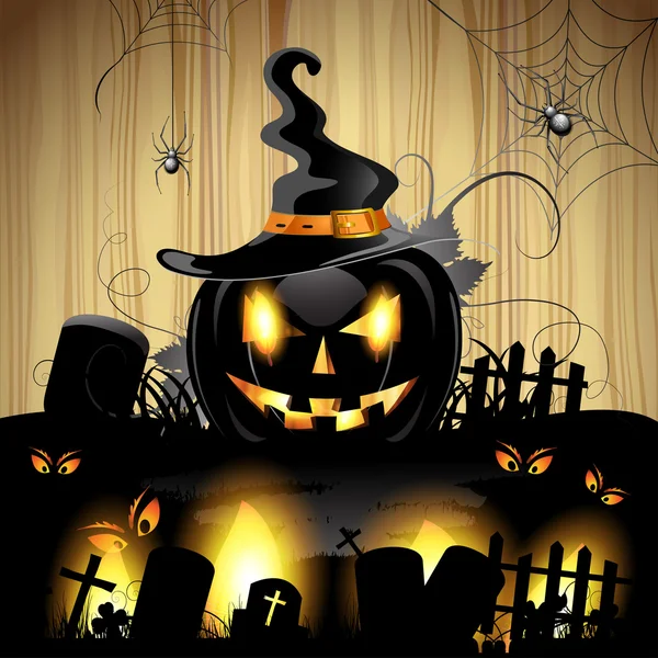 Calabaza de Halloween — Vector de stock