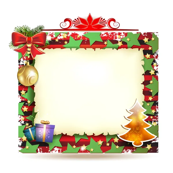 Tarjeta de Navidad — Vector de stock