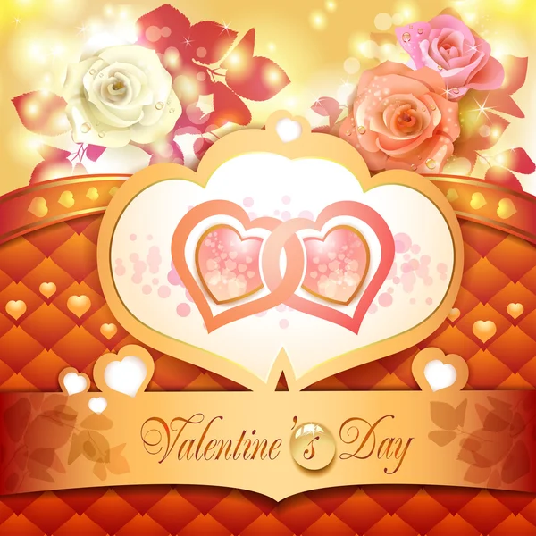 Valentine's day card — Stock Vector