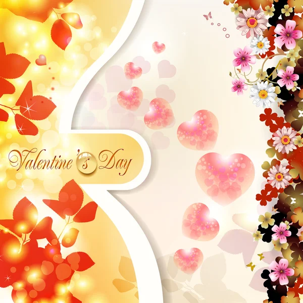 Valentine's day card — Stock Vector