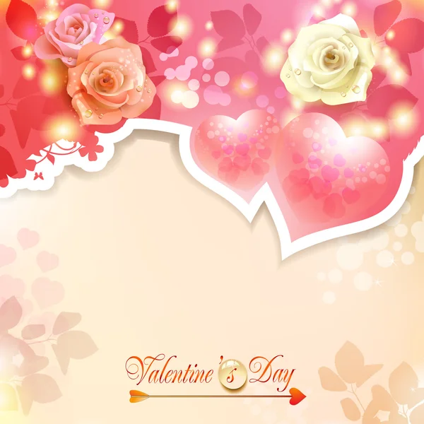 Valentine's day card — Stock Vector