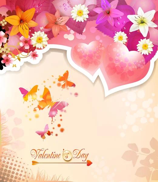 Valentine's day card — Stock Vector