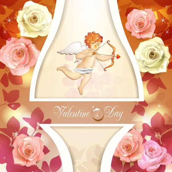 Valentine's day card — Stock Vector