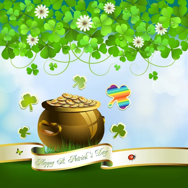 St. Patrick 's Day Karte — Stockvektor