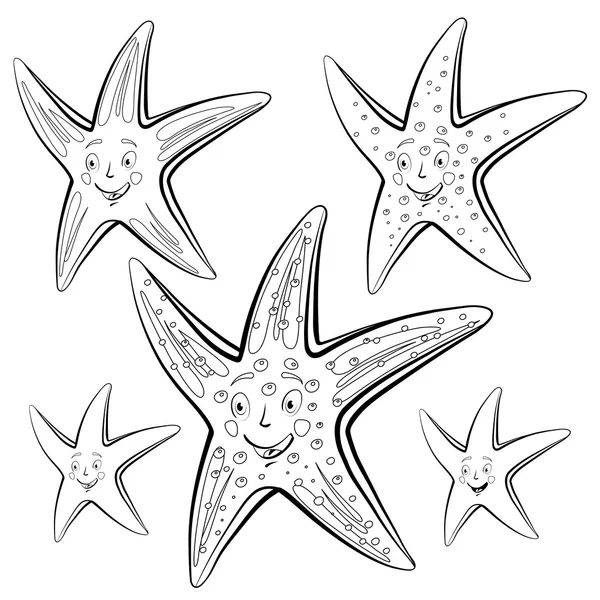 Caricatura estrella de mar . — Archivo Imágenes Vectoriales