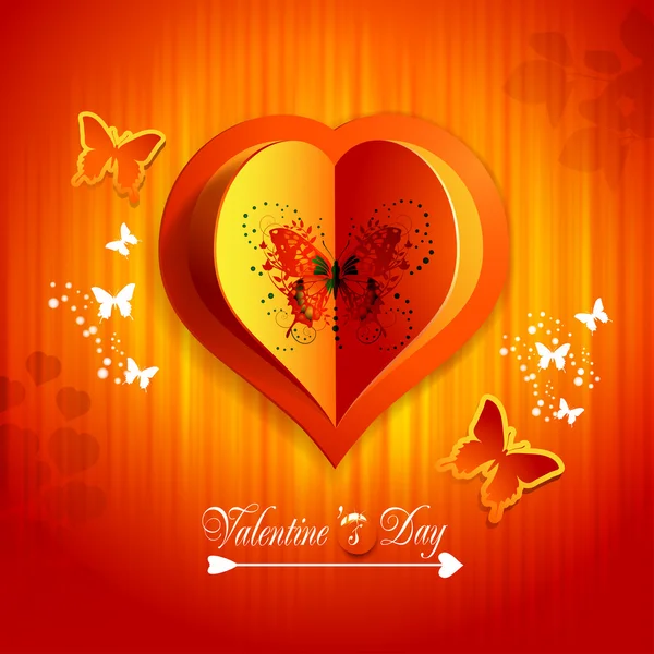 Valentine's day card — Stock Vector