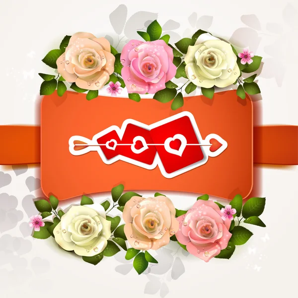 Tarjeta de San Valentín — Vector de stock