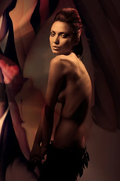 Mujer desnuda atractiva sexy — Stockfoto