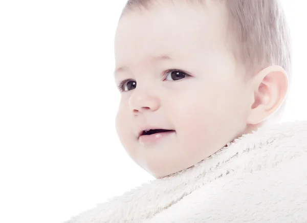 Närbild av mycket söt liten baby — Stockfoto