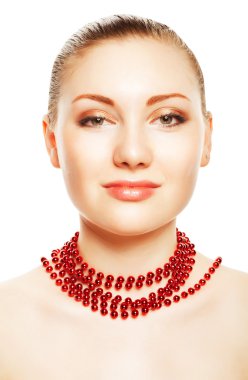 kadınla accessorize boynunda