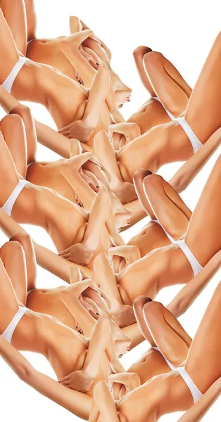 Ornament of women bodies — Stock Photo, Image