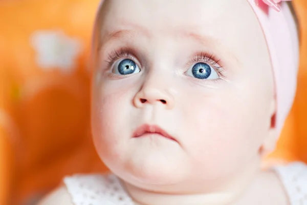 Happy baby blue eyes — Stock Photo, Image