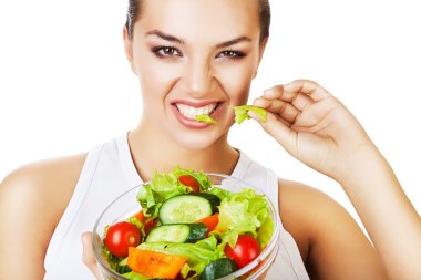 salata ısırma agresif seksi kadın