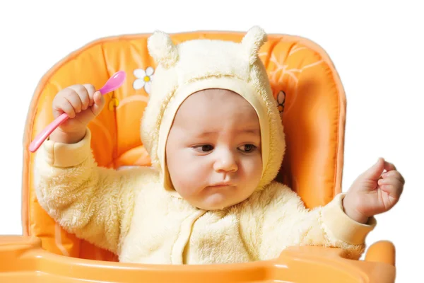 Niño pequeño con cuchara 6 — Foto de Stock