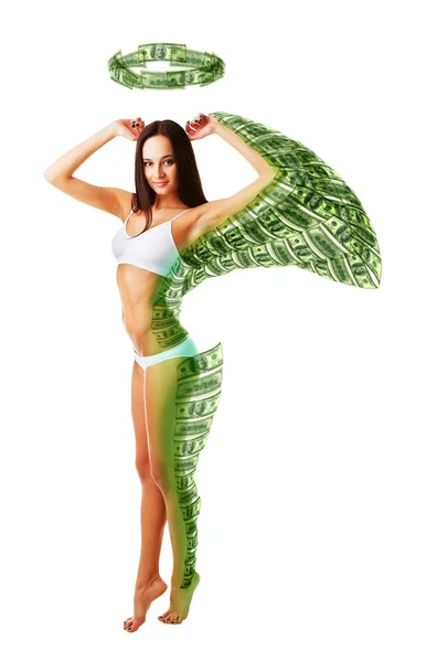 Money angel — Stock Photo, Image