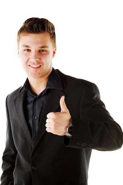 Friendly blonde businessman — Stock Photo, Image