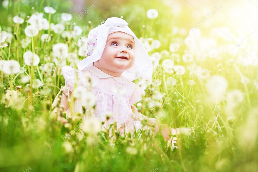 Child in field