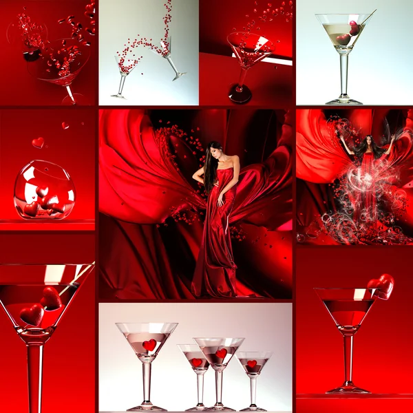 Liefde collage — Stockfoto
