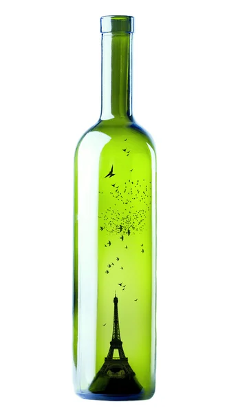 Paris in bottle — Stock Photo, Image