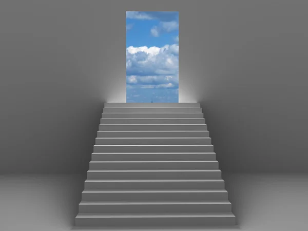 Лестница к успеху — стоковое фото