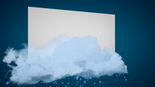 cadre vide avec nuages 