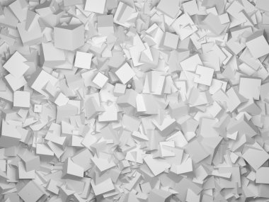 soyut geometrik şekil 3d gri küpleri