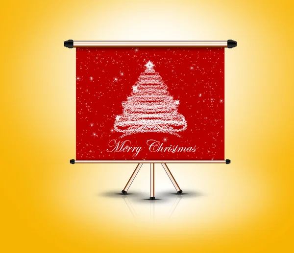 Banner de Navidad 3d, concepto de vacaciones — Foto de Stock