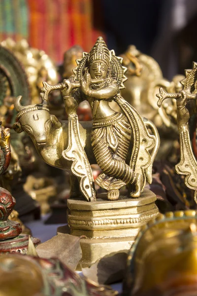 Lord krishna heykeli — Stok fotoğraf