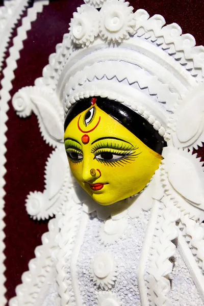 Goddess durga statue in surajkund fair — Stock Photo, Image