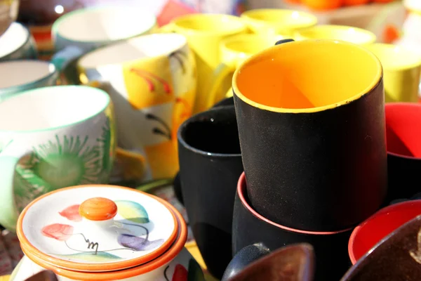 Ceramic cup in shop — Stock Photo, Image