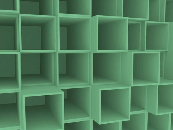 3d empty square box shelf, background — Stock Photo, Image