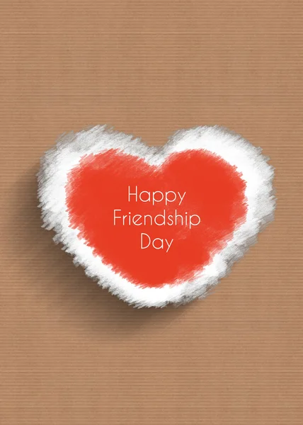 Happy friendship day, heart concept — Stock Photo, Image