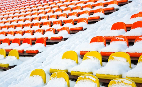 Arenorna vinter täckt med snö — Stockfoto