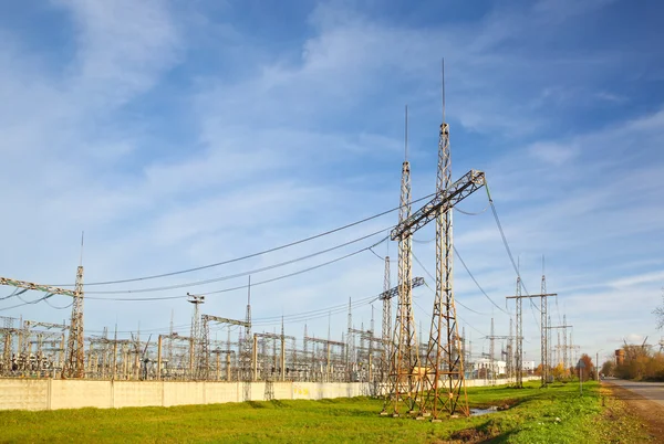 Estação de electricidade — Fotografia de Stock