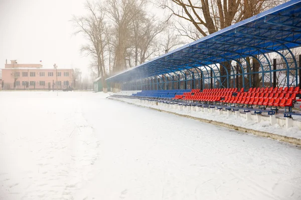 Zetel op stands in de winter — Stockfoto