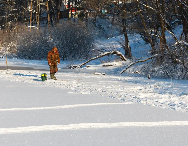 Winter fishing — Stock Photo, Image