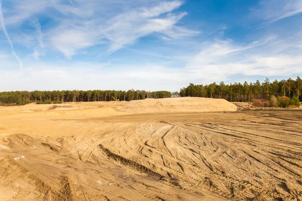 Steengroeve voor het zand mijnbouw — Stockfoto