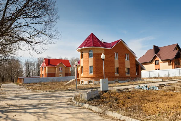 Cottage village under construction — Stock Photo, Image