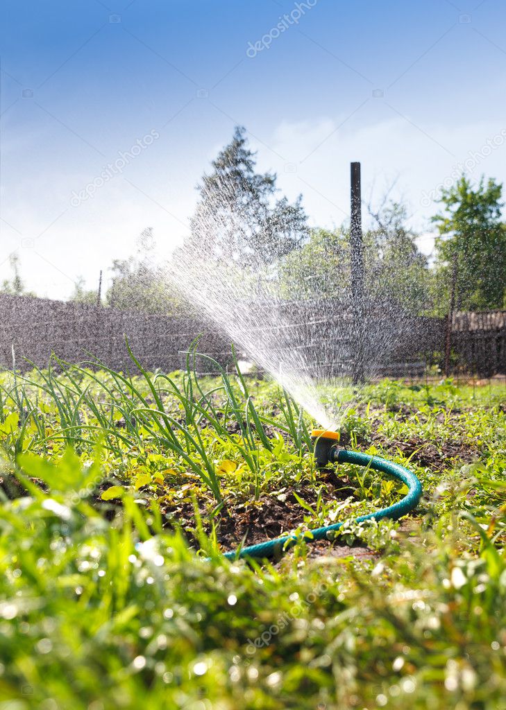 Watering garden equipment
