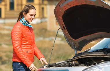girl and car