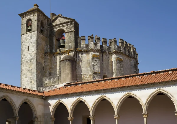 Round Church over Gothic Cloister, Tomar — Stock Photo, Image