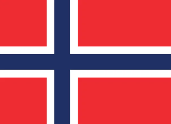 Flagge Norwegens — Stockvektor