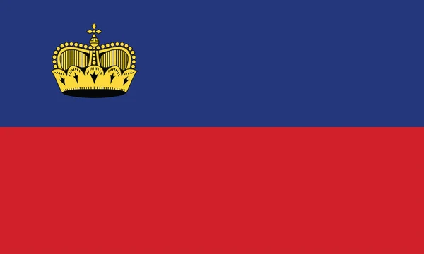 Прапор Ліхтенштейну — стоковий вектор