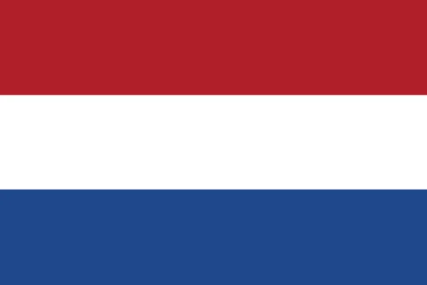 荷兰的旗子 — 图库矢量图片