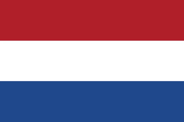 Vlag van Nederland — Stockvector