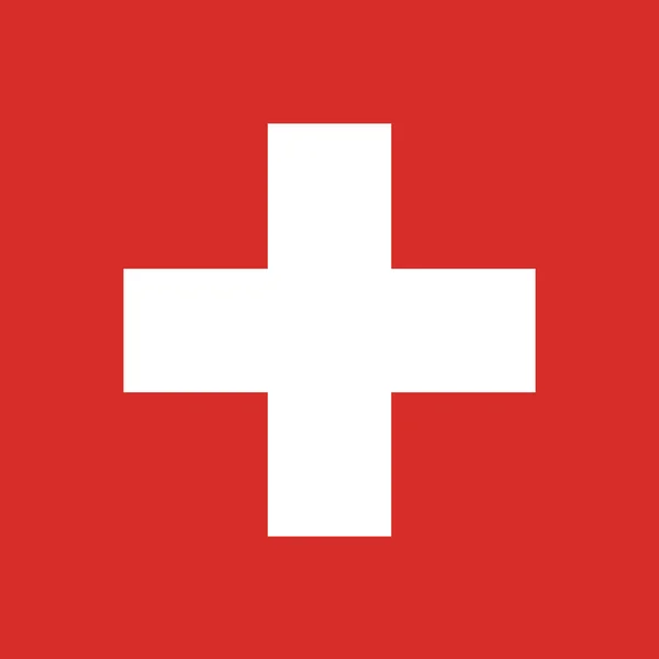 Bandera de Suiza — Vector de stock